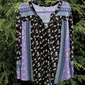 Style & Co 1X & 2X Soft Knit Buttonup Top NWT!